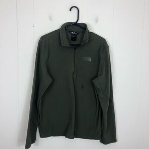 North Face 100 Glacier Quarter Zip FLeece Pullover Sz M